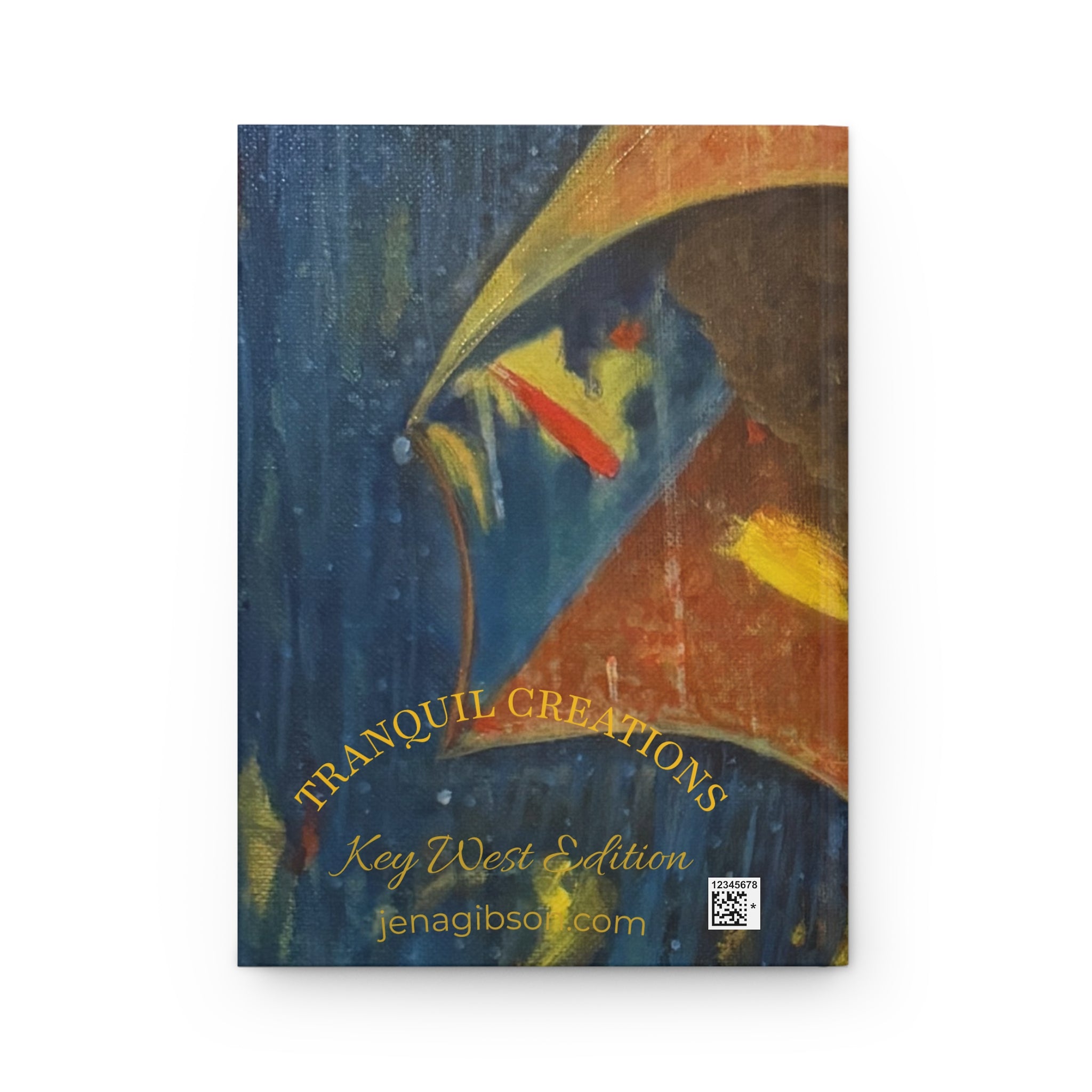 Hardcover Journal — Portrait Art Notebook with Ethereal Female Face Cover