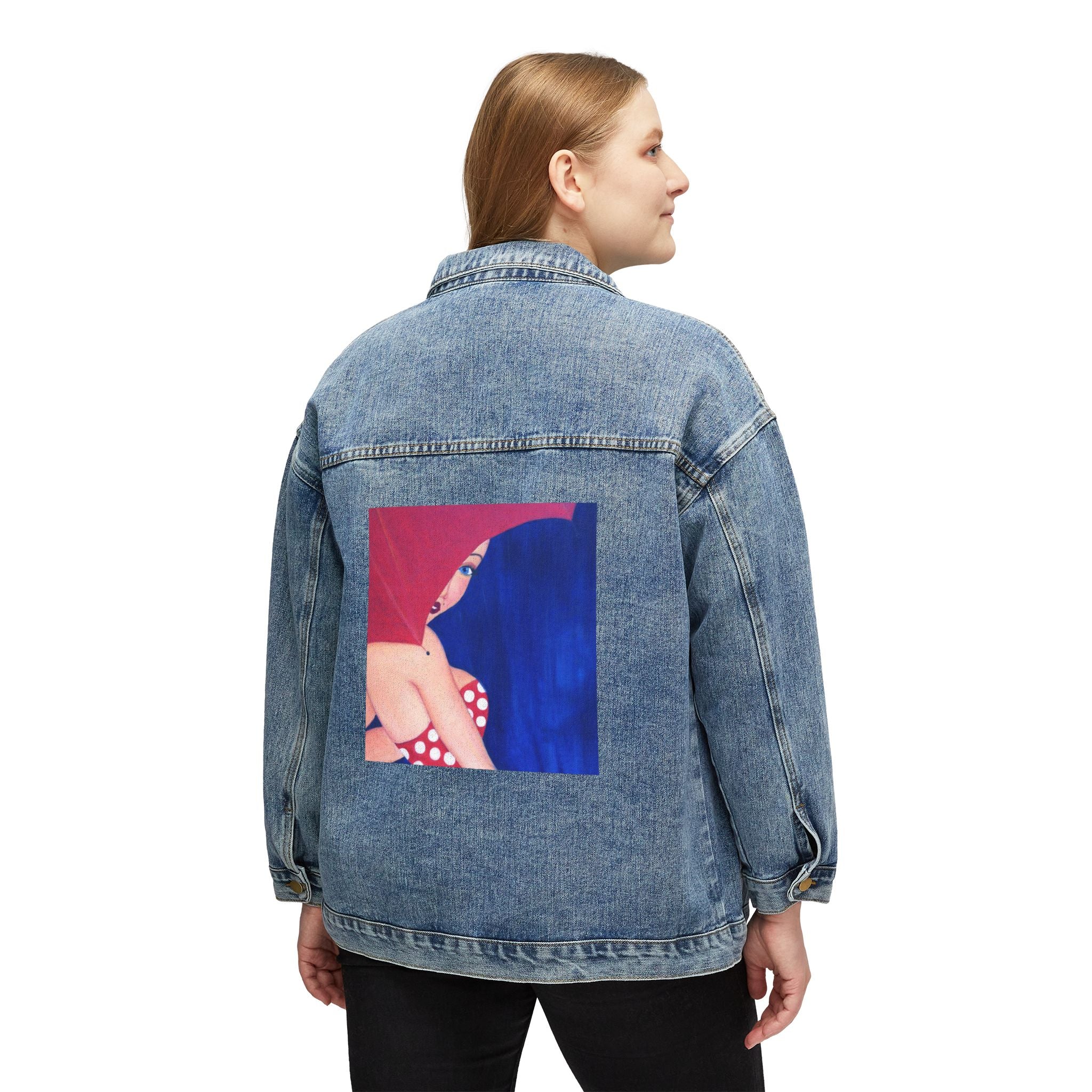 Retro Pinup "Rainy Day in July" Denim Jacket