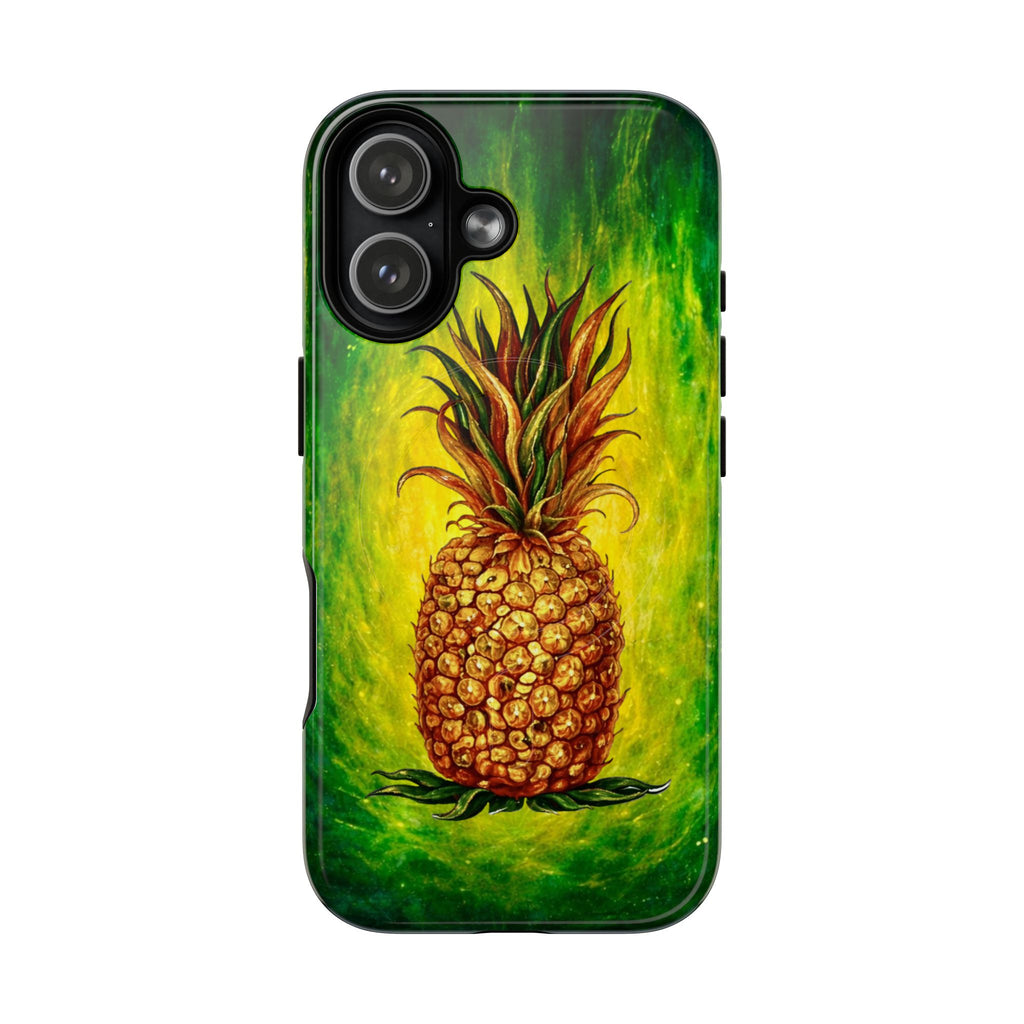 Pineapple Art Tough Magnetic Phone Case — Tropical Green Protective Cover