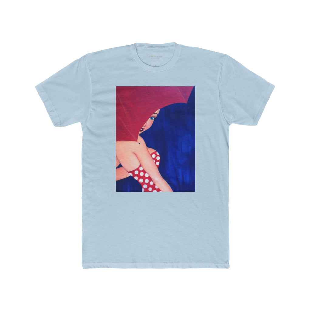 Rainy Day in July Retro Pinup Girl T-Shirt — Key West Art by Jena Gibson