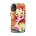 Sunset Siren Tough Phone Case — Vibrant Redhead Mermaid Art